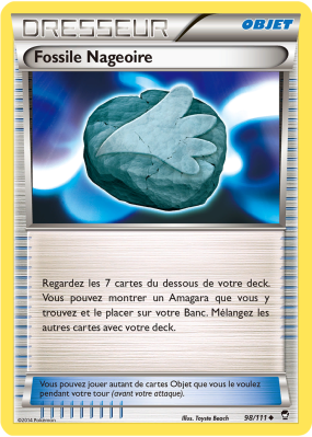 Carte Pokémon Fossile Nageoire 98/111 Peu commune Poings Furieux