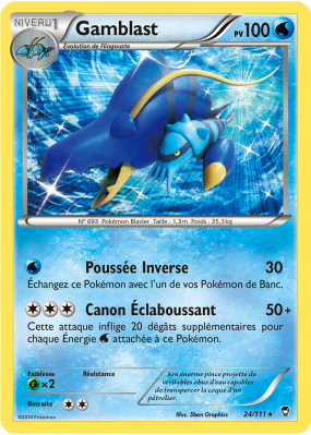 Carte Pokémon Gamblast 24/111 Holographique Poings Furieux
