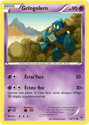 Carte Pokémon Gringolem 42/111 Commune Poings Furieux