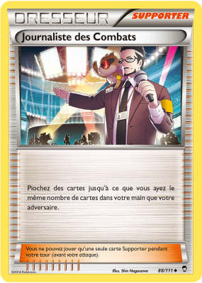 Carte Pokémon Journaliste des Combats 88/111 Peu commune Poings Furieux