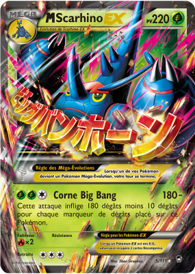 Carte Pokémon M-Scarhino-EX 5/111 Ultra Rare Poings Furieux