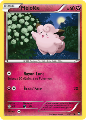Carte Pokémon Mélofée 69/111 Commune Poings Furieux