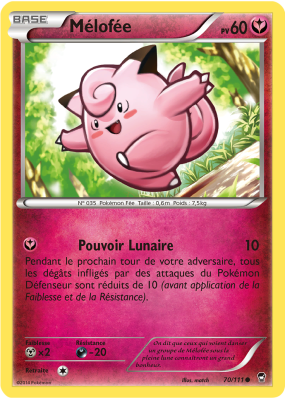 Carte Pokémon Mélofée 70/111 Commune Poings Furieux