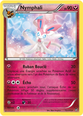 Carte Pokémon Nymphali 72/111 Holographique Poings Furieux