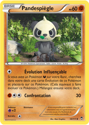 Carte Pokémon Pandespiègle 59/111 Peu commune Poings Furieux