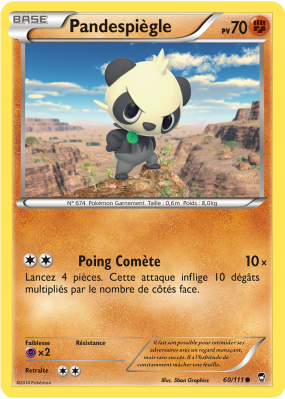 Carte Pokémon Pandespiègle 60/111 Commune Poings Furieux