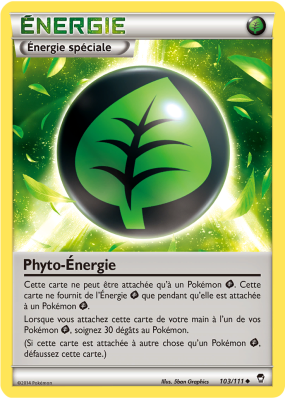 Carte Pokémon Phyto-Énergie 103/111 Peu commune Poings Furieux