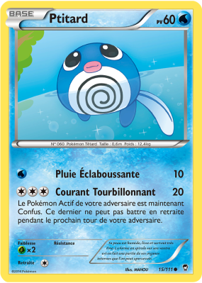 Carte Pokémon Ptitard 15/111 Commune Poings Furieux
