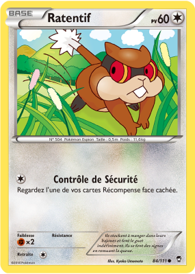 Carte Pokémon Ratentif 84/111 Commune Poings Furieux