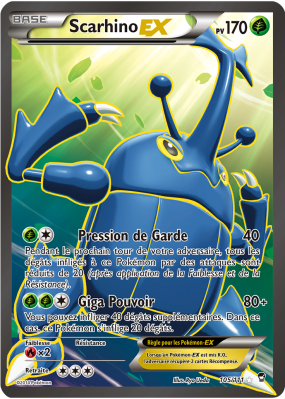 Carte Pokémon Scarhino-EX 105/111 Ultra Rare Poings Furieux