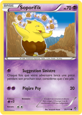 Carte Pokémon Soporifik 35/111 Commune Poings Furieux
