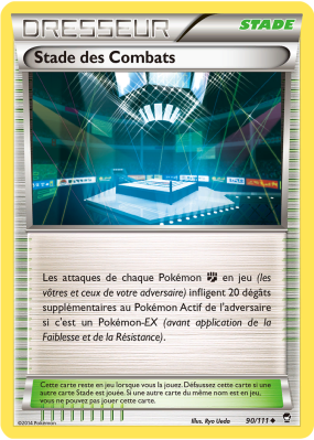 Carte Pokémon Stade des Combats 90/111 Peu commune Poings Furieux