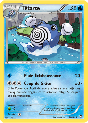 Carte Pokémon Têtarte 16/111 Peu commune Poings Furieux