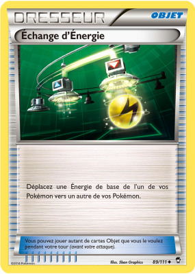 Carte Pokémon Échange d'Énergie 89/111 Peu commune Poings Furieux