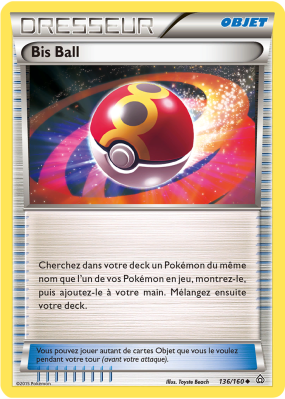 Carte Pokémon Bis Ball 136/160 Peu commune Primo-Choc