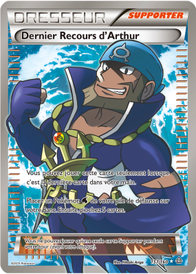 Carte Pokémon Dernier Recours d'Arthur 157/160 Ultra Rare Primo-Choc