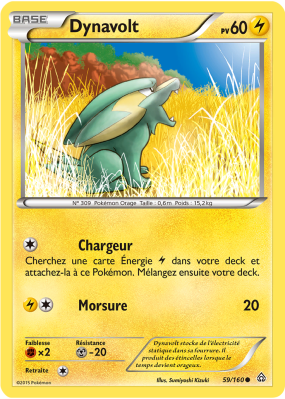 Carte Pokémon Dynavolt 59/160 Commune Primo-Choc