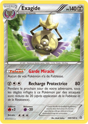 Carte Pokémon Exagide 100/160 Holographique Primo-Choc