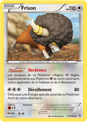 Carte Pokémon Frison 119/160 Peu commune Primo-Choc