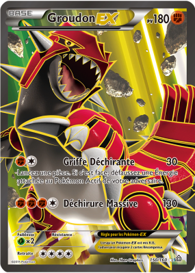 Carte Pokémon Groudon-EX 150/160 Ultra Rare Primo-Choc