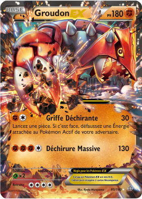 Carte Pokémon Groudon-EX 85/160 Ultra Rare Primo-Choc