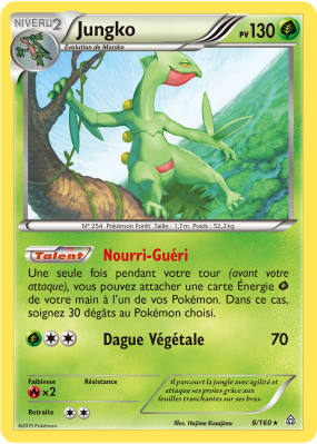 Carte Pokémon Jungko 8/160 Rare Primo-Choc