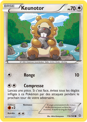 Carte Pokémon Keunotor 116/160 Commune Primo-Choc
