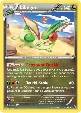 Carte Pokémon Libégon 110/160 Holographique Primo-Choc