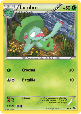 Carte Pokémon Lombre 11/160 Peu commune Primo-Choc
