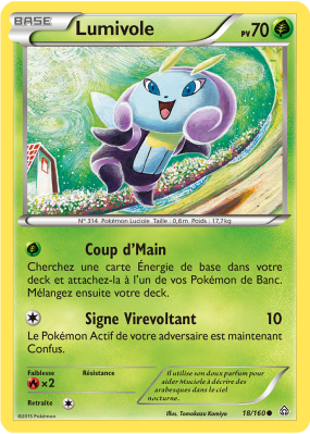 Carte Pokémon Lumivole 18/160 Commune Primo-Choc
