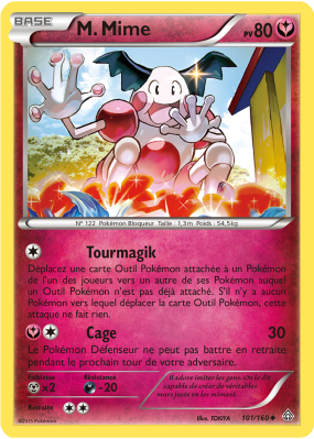 Carte Pokémon M. Mime 101/160 Peu commune Primo-Choc