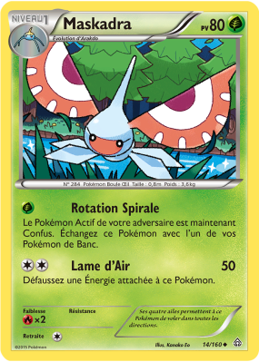 Carte Pokémon Maskadra 14/160 Peu commune Primo-Choc
