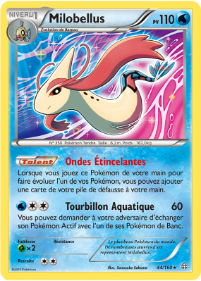 Carte Pokémon Milobellus 44/160 Holographique Primo-Choc