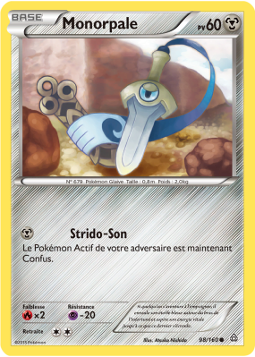 Carte Pokémon Monorpale 98/160 Commune Primo-Choc