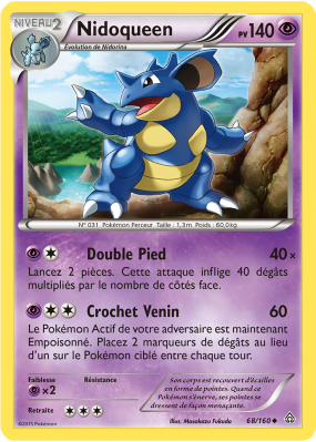 Carte Pokémon Nidoqueen 68/160 Peu commune Primo-Choc