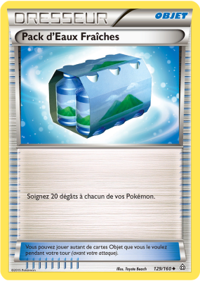 Carte Pokémon Pack d'Eaux Fraîches 129/160 Peu commune Primo-Choc