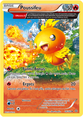 Carte Pokémon Poussifeu 26/160 Peu commune Primo-Choc