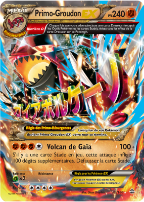 Carte Pokémon Primo-Groudon-EX 86/119 Ultra Rare Primo-Choc