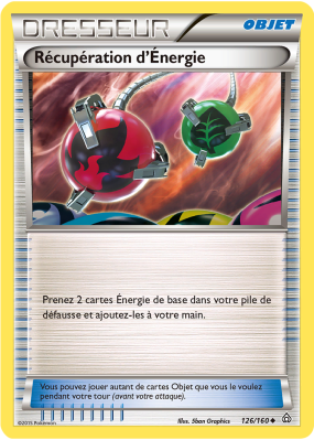 Carte Pokémon Récupération d'Énergie 126/160 Peu commune Primo-Choc