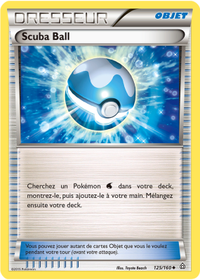Carte Pokémon Scuba Ball 125/160 Peu commune Primo-Choc