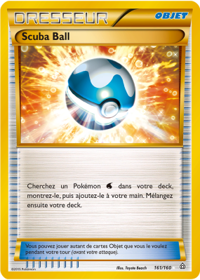 Carte Pokémon Scuba Ball 161/160 Ultra Rare Primo-Choc