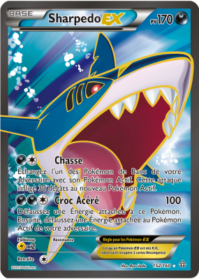 Carte Pokémon Sharpedo-EX 152/160 Ultra Rare Primo-Choc