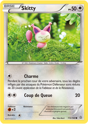 Carte Pokémon Skitty 113/160 Commune Primo-Choc