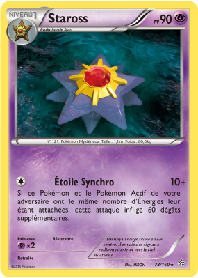 Carte Pokémon Staross 73/160 Rare Primo-Choc