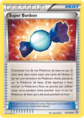 Carte Pokémon Super Bonbon 135/160 Peu commune Primo-Choc