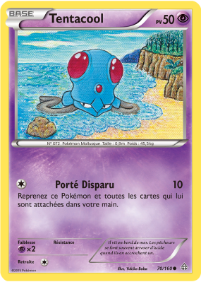 Carte Pokémon Tentacool 70/160 Commune Primo-Choc