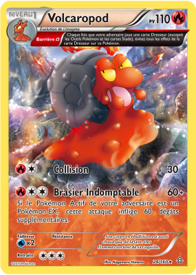 Carte Pokémon Volcaropod 24/160 Rare Primo-Choc