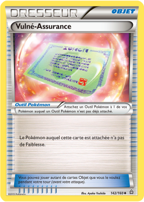 Carte Pokémon Vulné-Assurance 142/160 Peu commune Primo-Choc