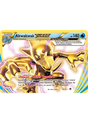 Carte Pokémon Akwakwak TURBO 18/122 Turbo Rupture TURBO
