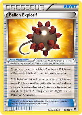 Carte Pokémon Ballon Explosif 97/122 Peu commune Rupture TURBO